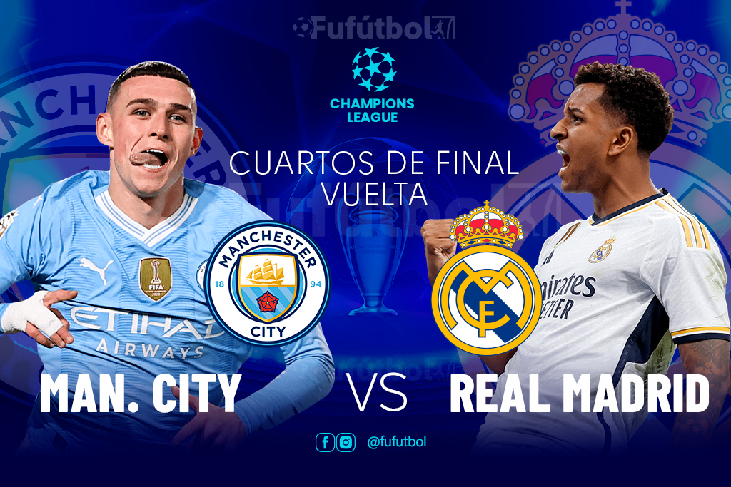 Manchester City VS Real Madrid en VIVO ONLINE y en DIRECTO Champions League 23-24